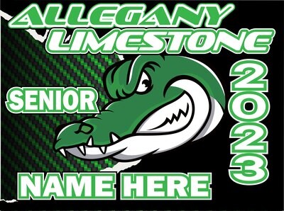 Customizable Allegany Limestone Yard Sign