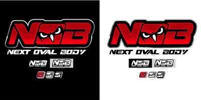 Next Oval Body NOB Vector Logo Marketing Package