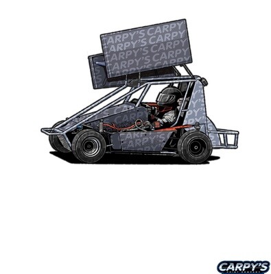 Dirt Sprint Car Vector Illustration 2 Downloadable