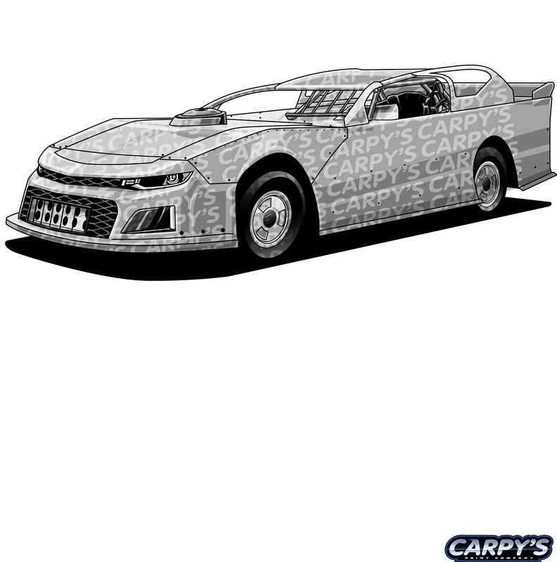 Dirt Late Model Vector Illustration 1 Downloadable