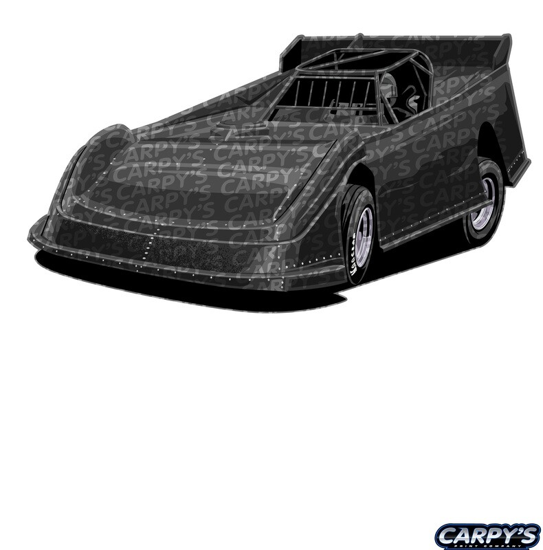 Dirt Late Model Topless Vector Illustration 3 Downloadable