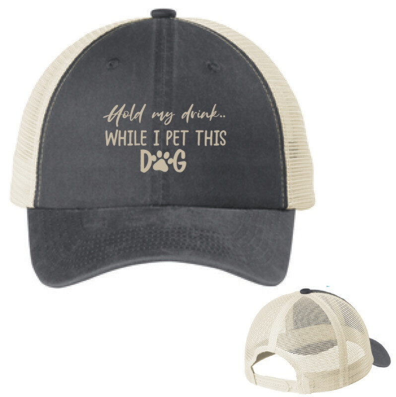 Hold My Drink While I Pet This Dog (Coal / Stone) C943