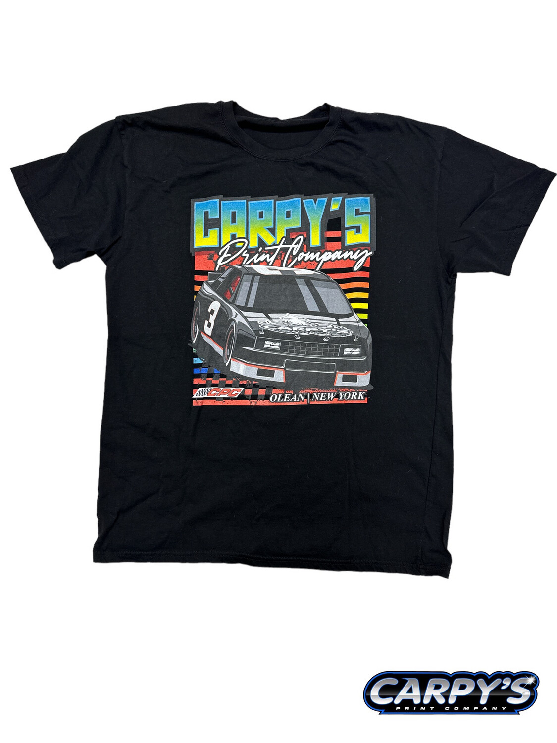 Carpy&#39;s Vintage Stock Car T-Shirt | Black