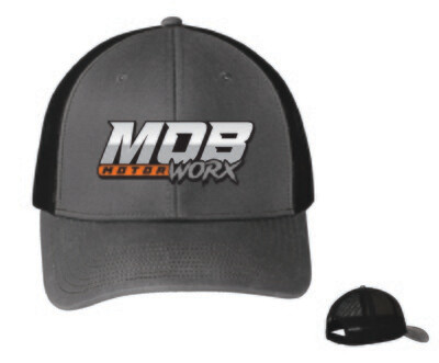 MOB Motorworx 2023 Team Hat | C112 Grey Steel/ Black