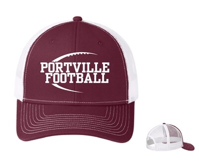 Portville Panthers Football 2023 Team Hat | C112 (Maroon/ White)