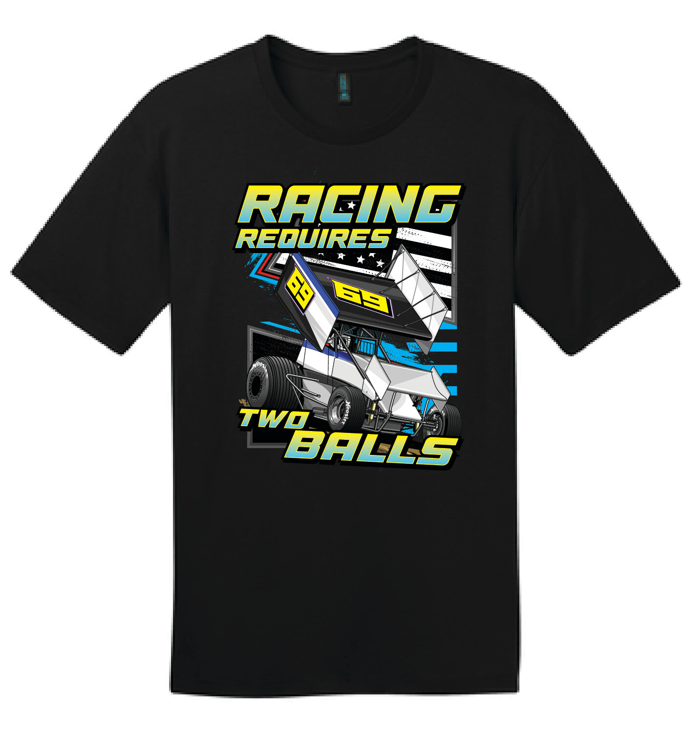 Racing Requires Two Balls Shirt DM104 Black