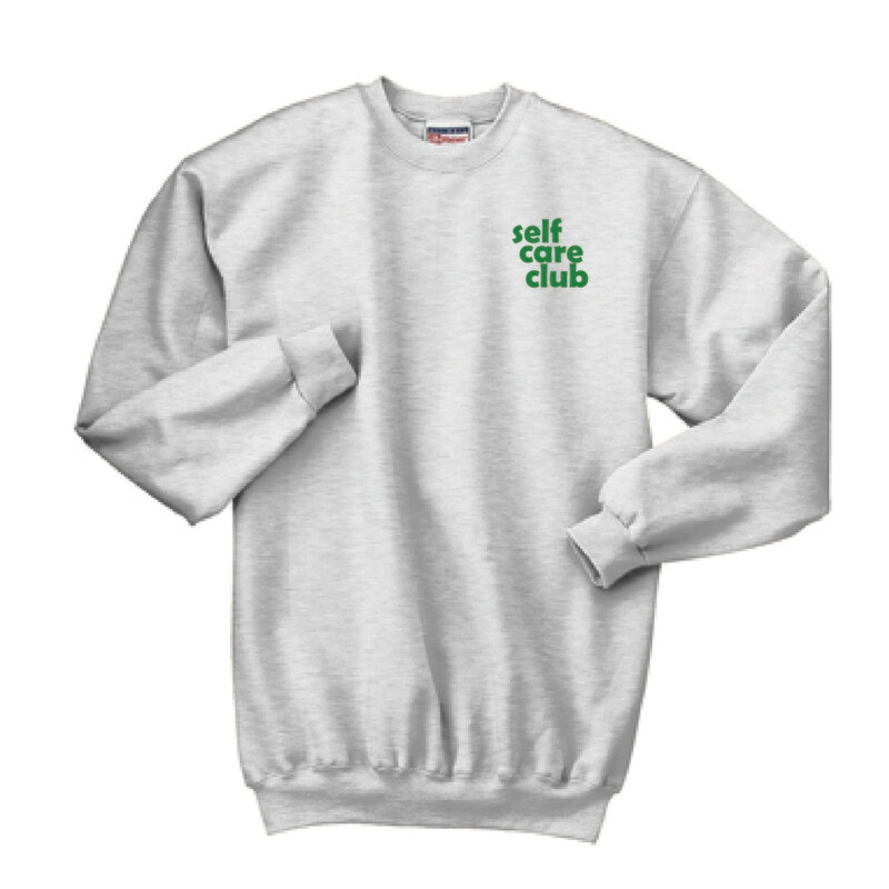 Self Care Club Crewneck Sweatshirt | F260 Ash