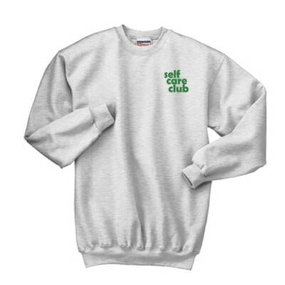 Self Care Club Crewneck Sweatshirt | F260 Ash