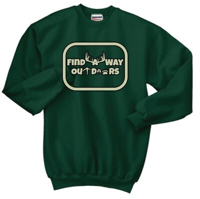 Find A Way Outdoors Crewneck | F260 Deep Forest