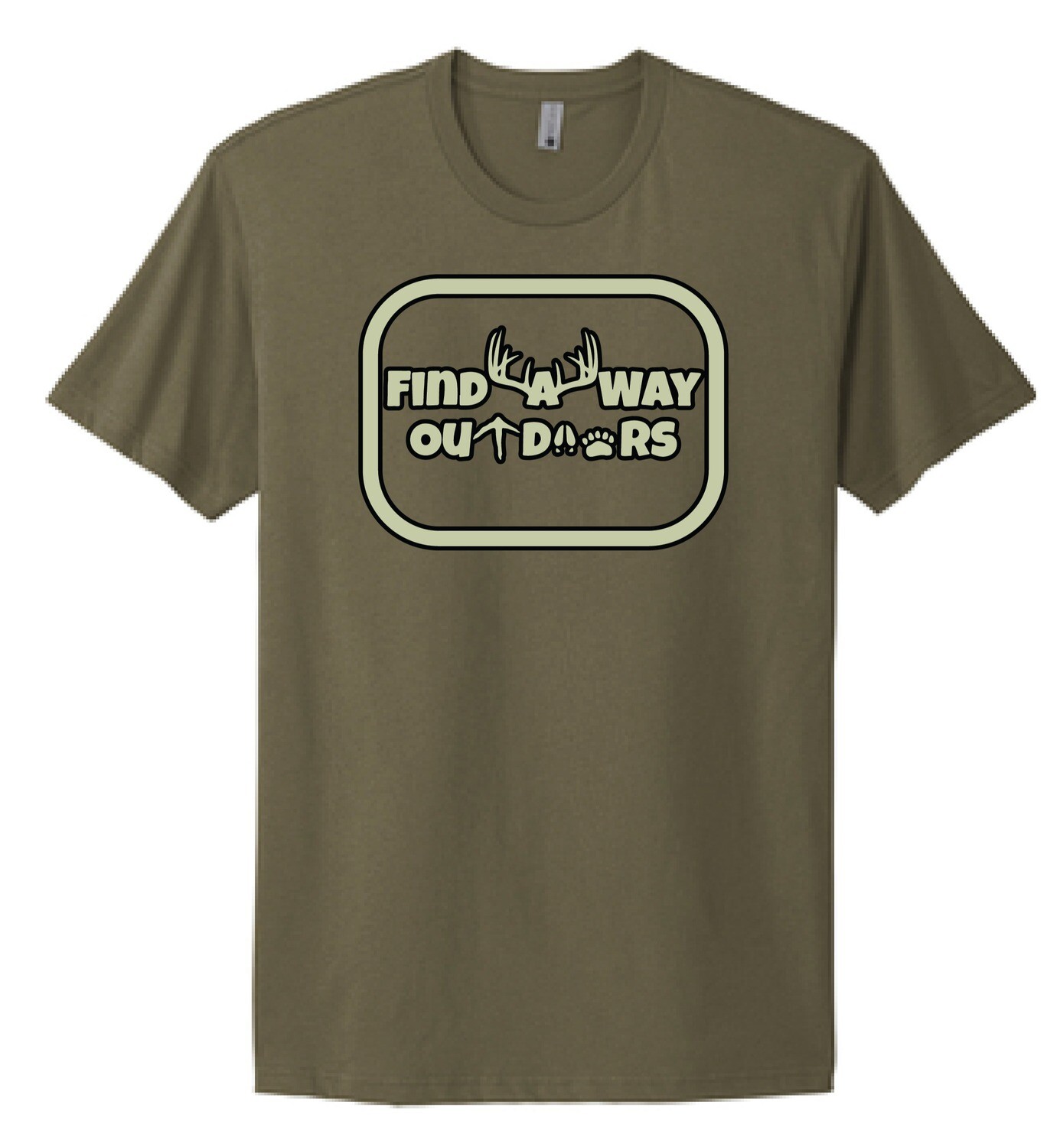 Find A Way Outdoors Tshirt | NL3600 Military Green