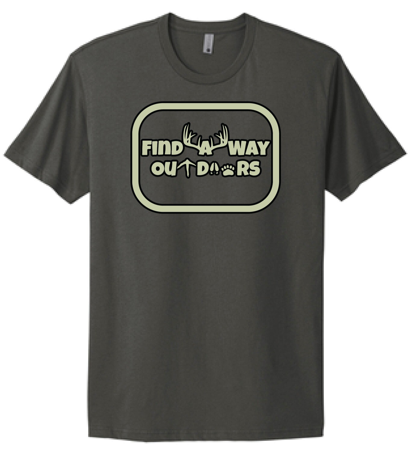 Find A Way Outdoors Tshirt | NL3600 Heavy Metal