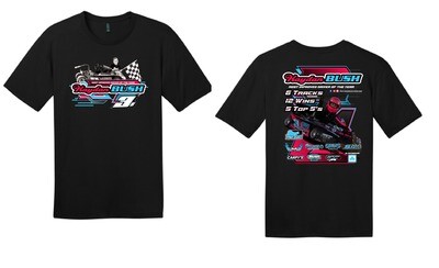 Kaydan Bush Racing TShirt | DT104 Black