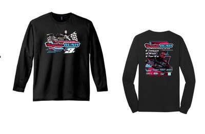 Kaydan Bush Racing Long Sleeve Shirt | DT105 Black