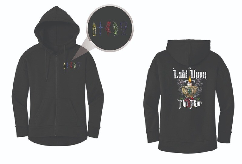 Laid Upon the Altar Icon Ladies Full Zip | DT1104 Black