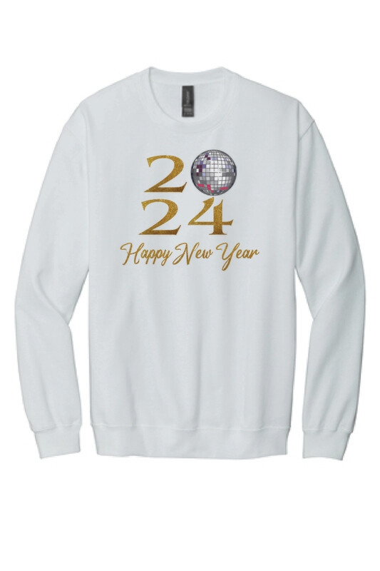 2024 New Years Crewneck Sweatshirt | SF000 White