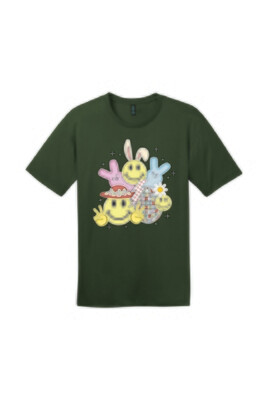 Peace Love Easter   | DT104 T-Shirt Thyme Green