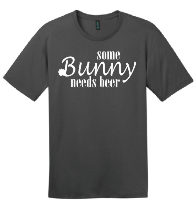 Some Bunny Needs Beer | DT104 T-Shirt Charcoal