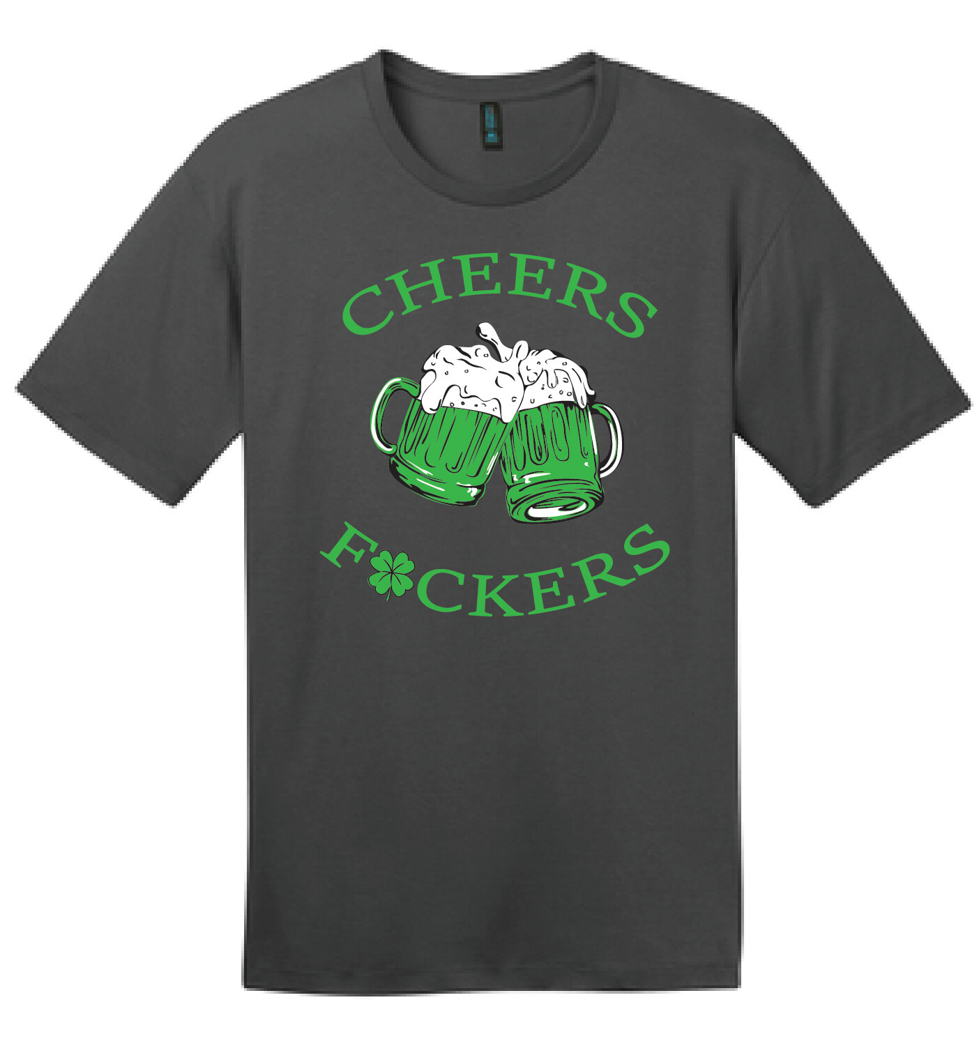 Cheers Fuckers! | DT104 T-Shirt Charcoal