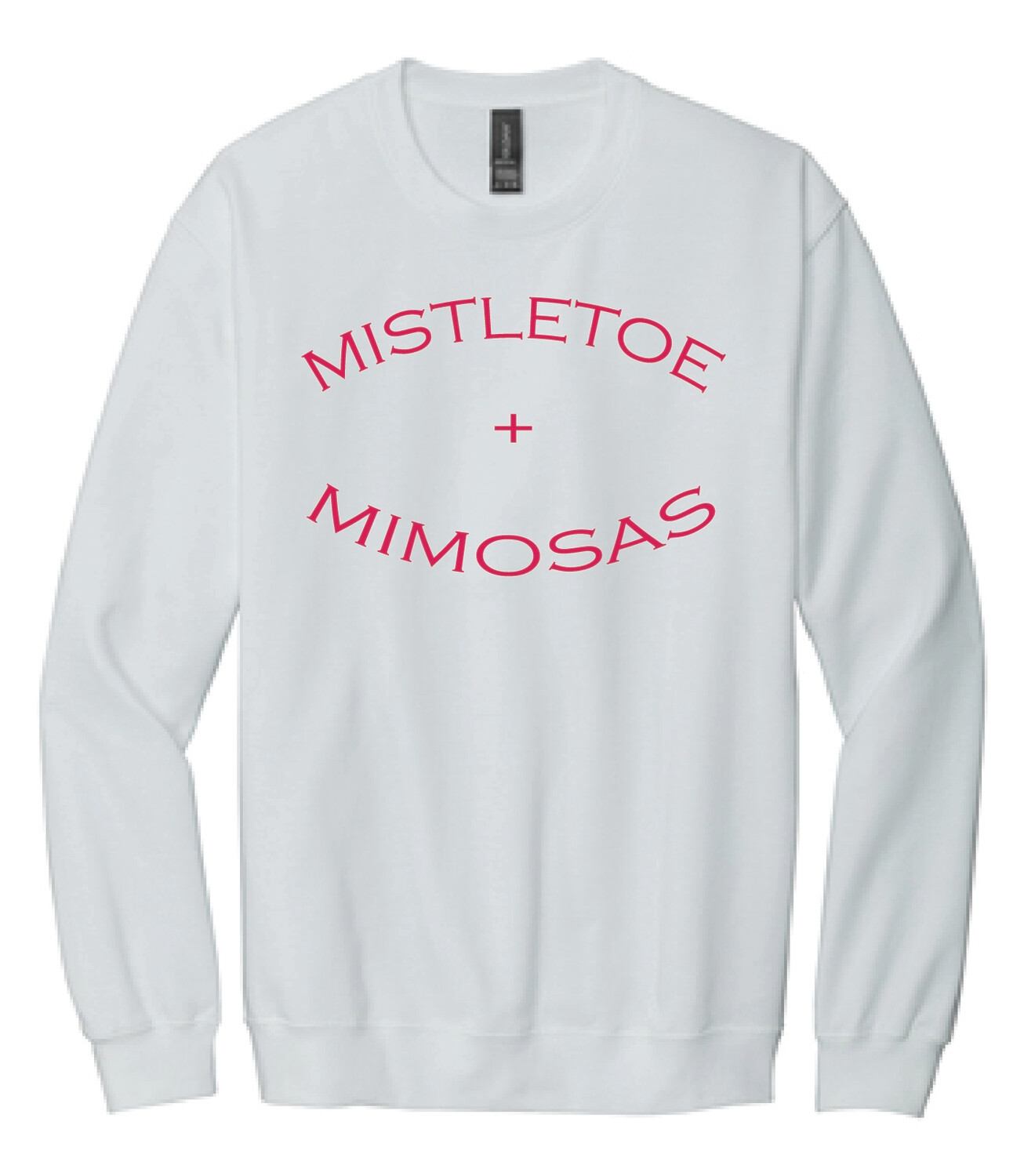 Mistletoe + Mimosa Crewneck Sweatshirt | SF000 White