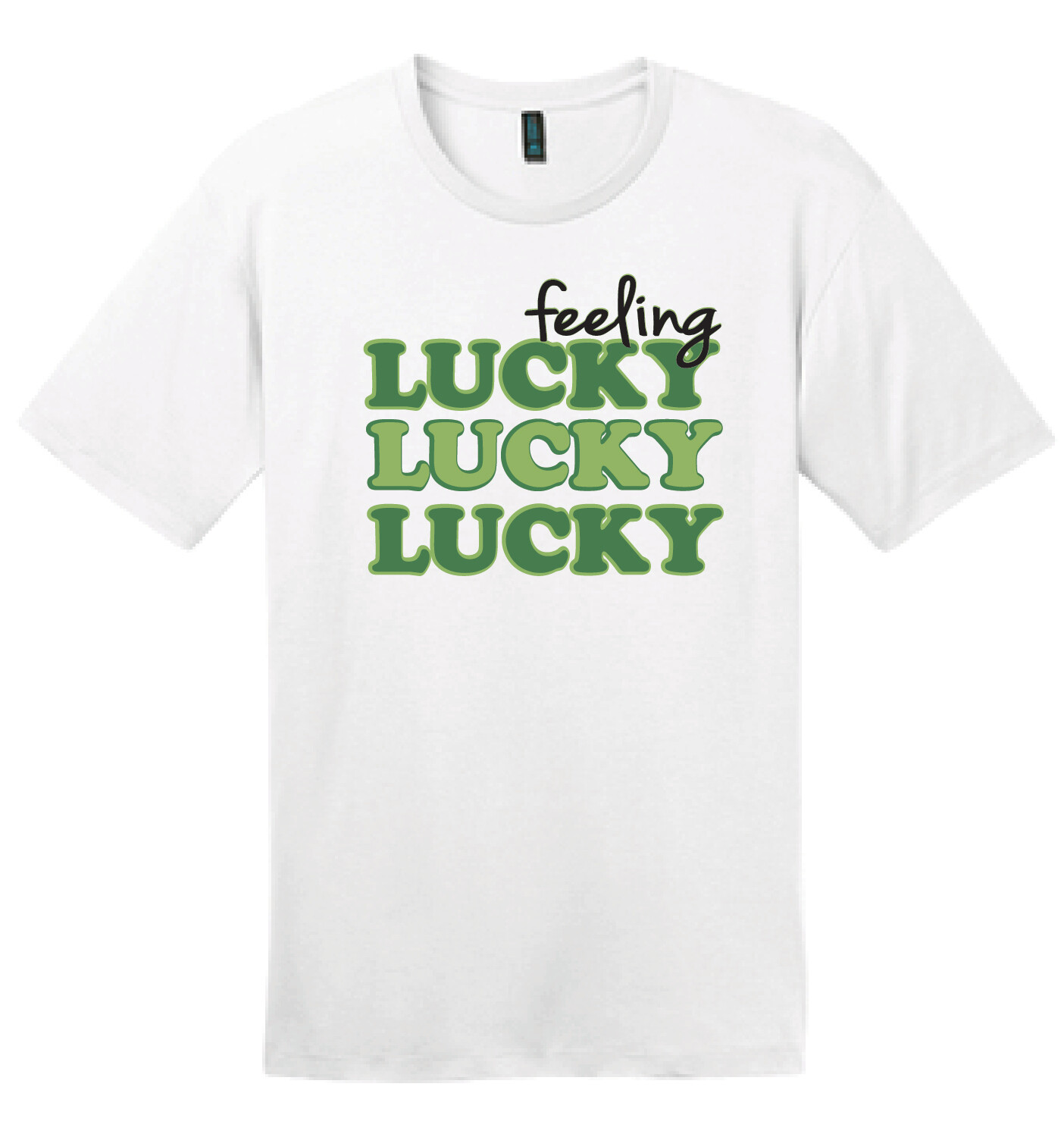 Feeling Lucky! | DT104 T-Shirt White