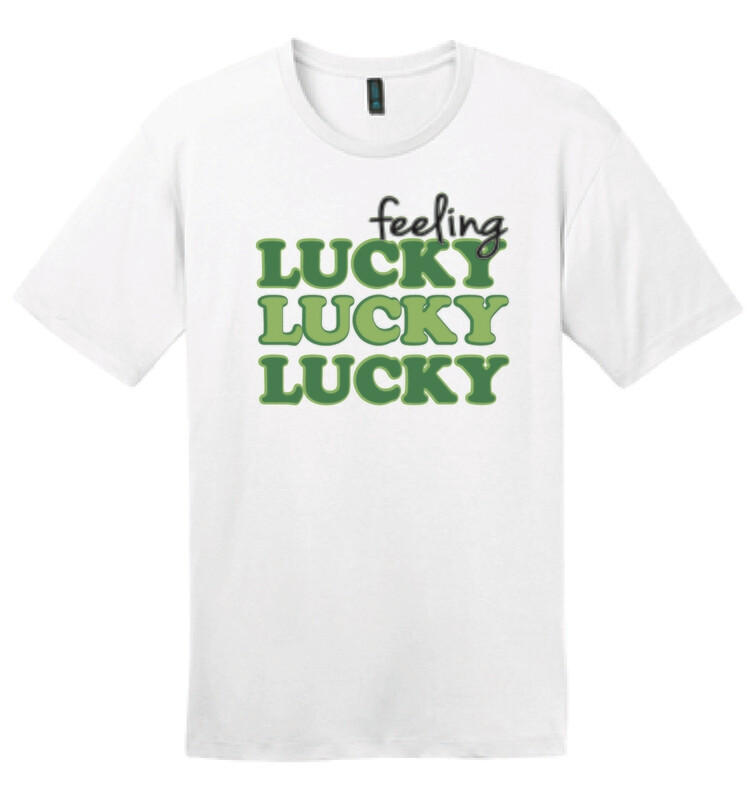 Feeling Lucky! | DT104 T-Shirt White