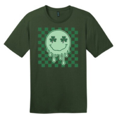 St Patrick Smiley | DT104 T-Shirt Thyme Green