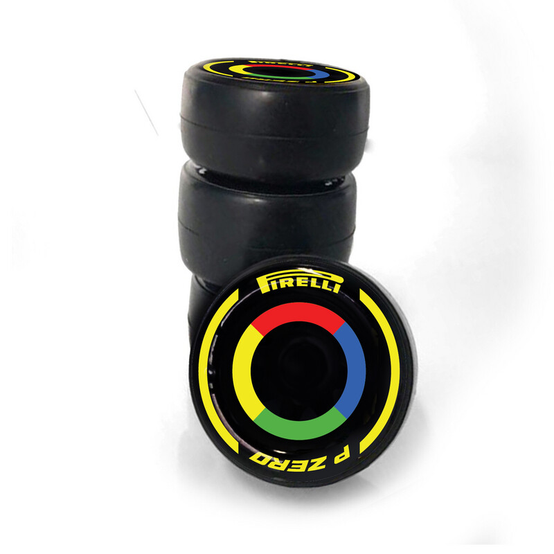 Pirelli P Zero Google F1 | CRC Rubber Tire Side Wall Decals