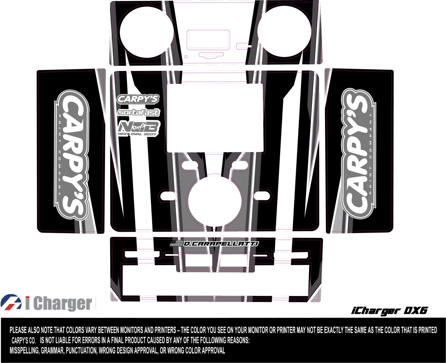 iCharger Wraps (DX6) (Designed to Order)