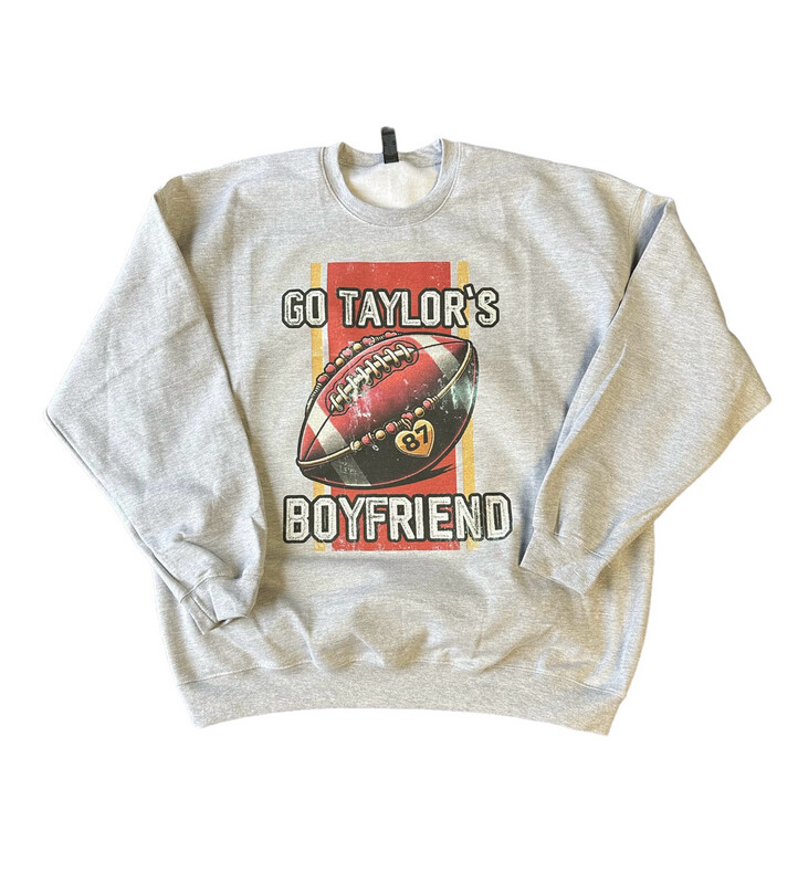 Go Taylor&#39;s Boyfriend Crewneck Sweatshirt | SF000 Sport Grey