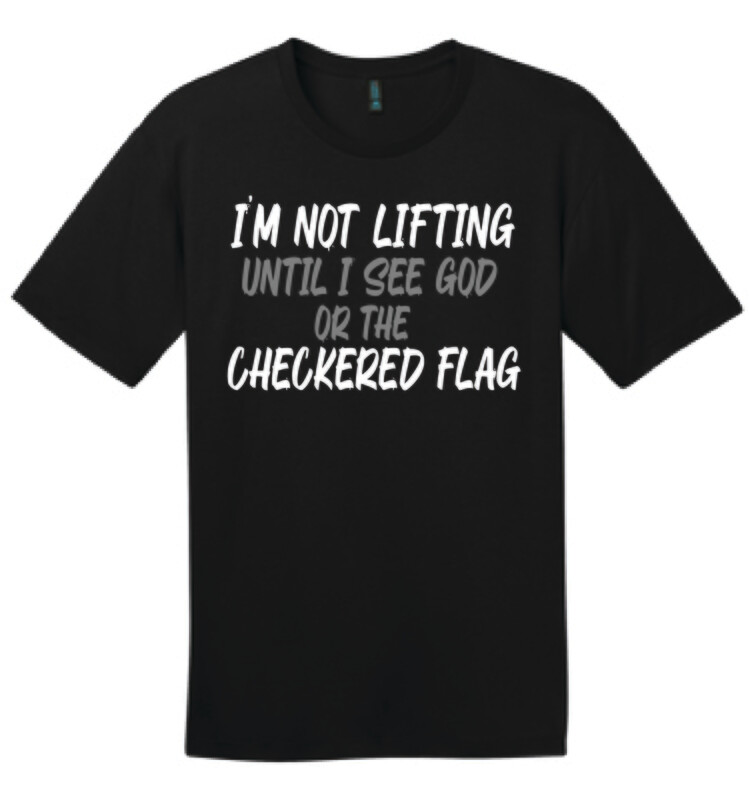 God or the Checkered Flag T-Shirt | DT104 Black