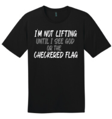 God or the Checkered Flag T-Shirt | DT104 Black