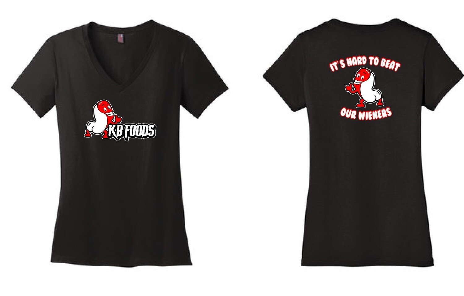 KB Foods Ladies VNeck | DM1170L Black