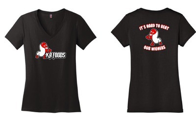 KB Foods Ladies VNeck | DM1170L Black