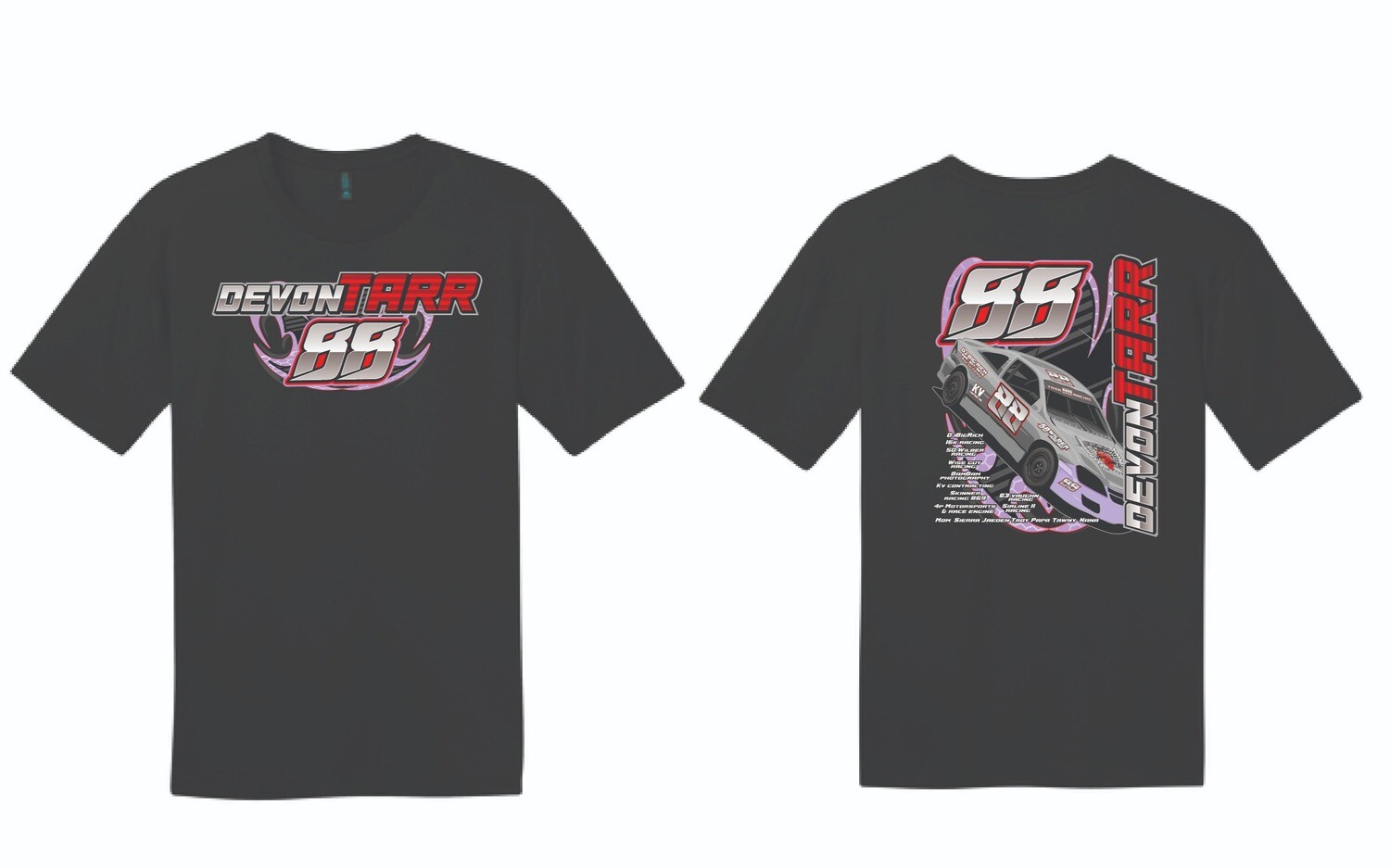 Devon Tarr Racing TShirt | DT104 Black