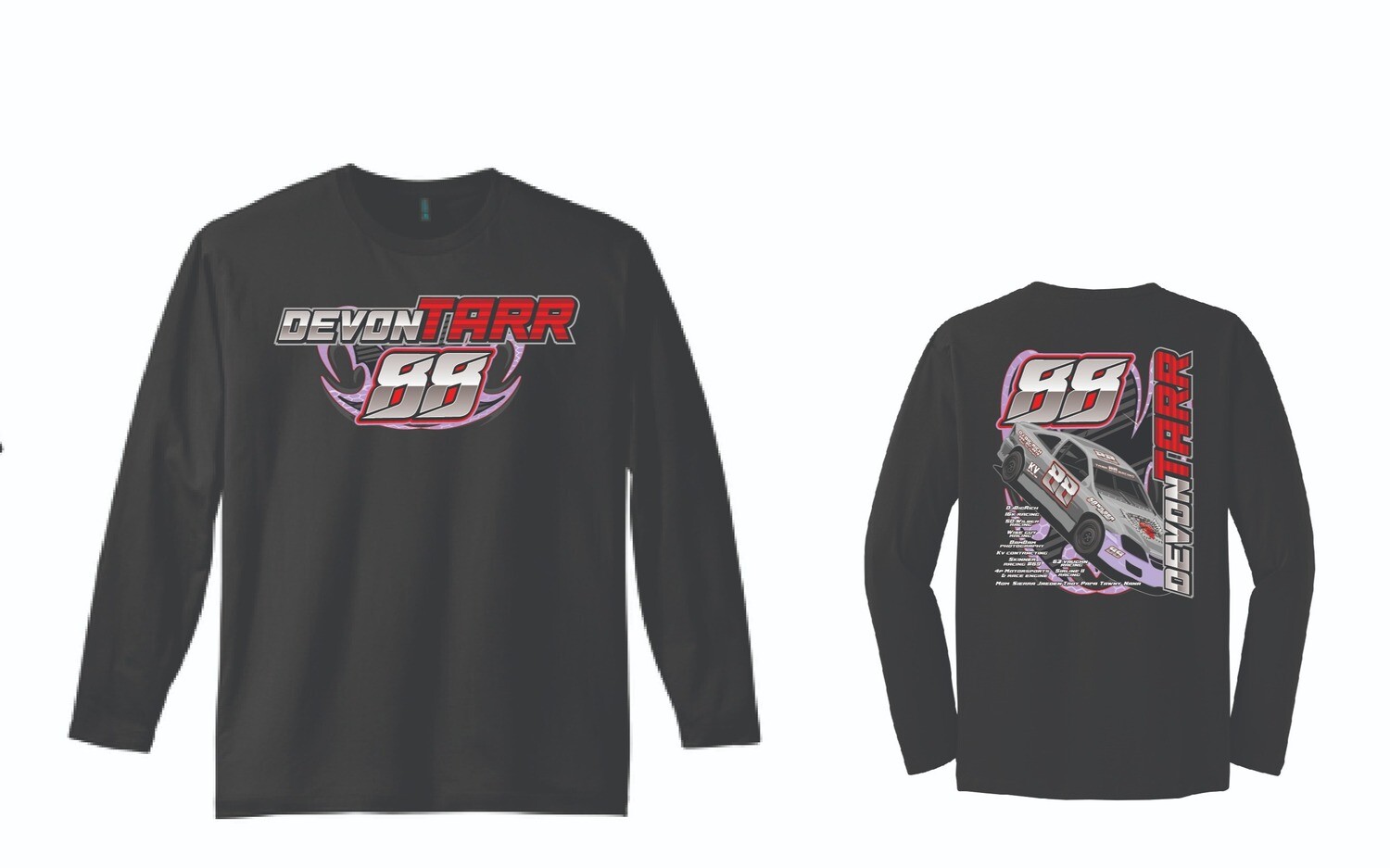 Devon Tarr Racing Long Sleeve Shirt | DT105 Black
