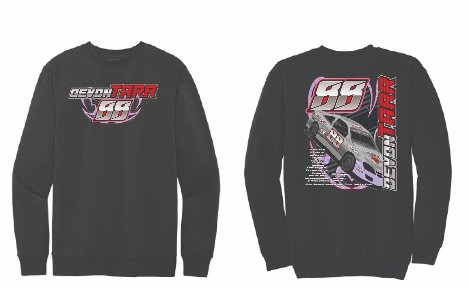 Devon Tarr Racing Crewneck | SF000 Black