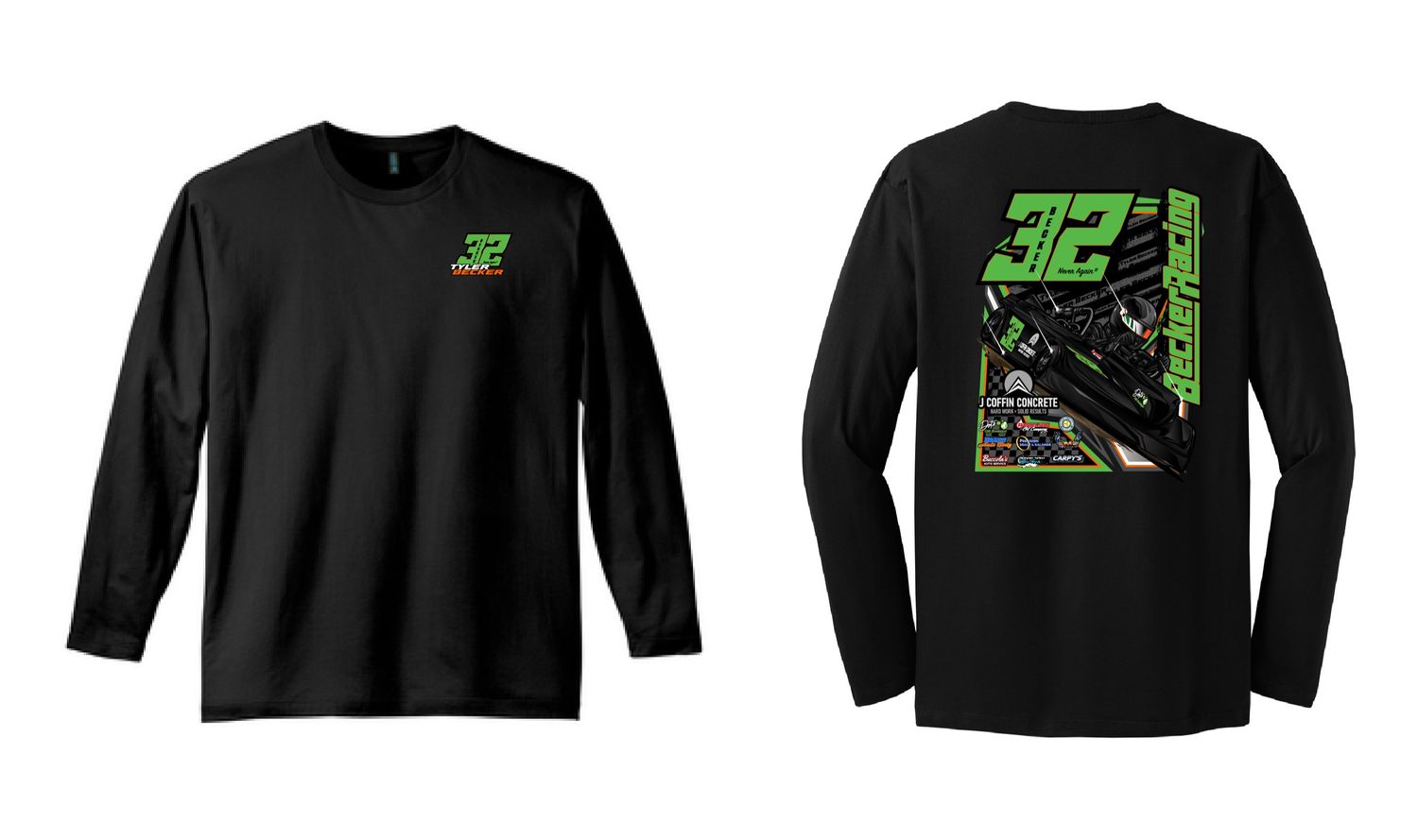 Becker Racing Long Sleeve Shirt | DT105 Black