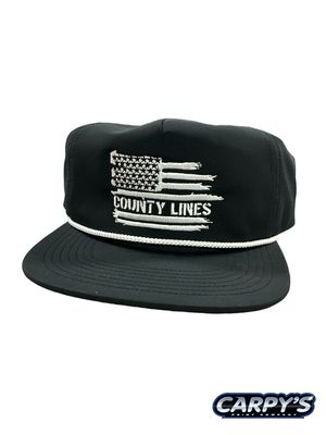 County Lines Rope Hat | Black/White C981