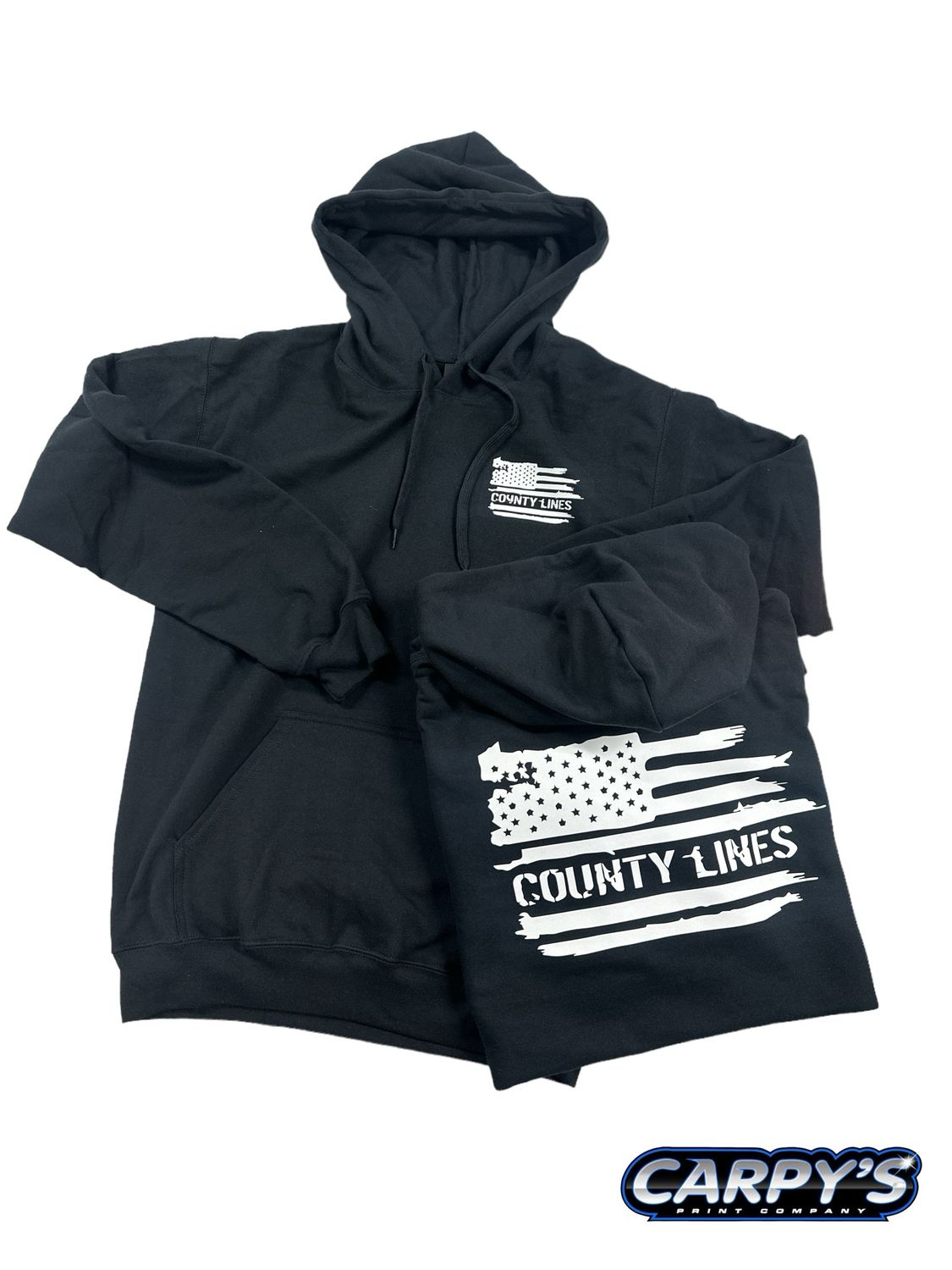 County Lines Softstyle Hoodie | Black SF500