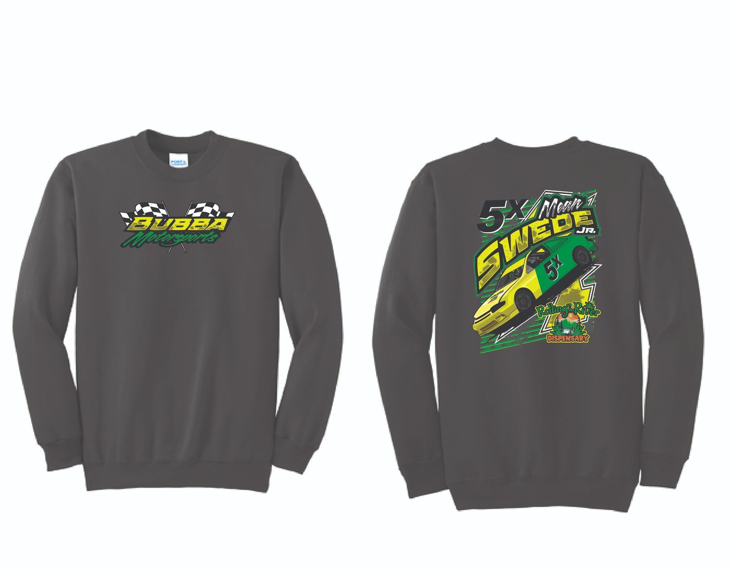 Bubba Motorsports Crewneck | PC90 Charcoal