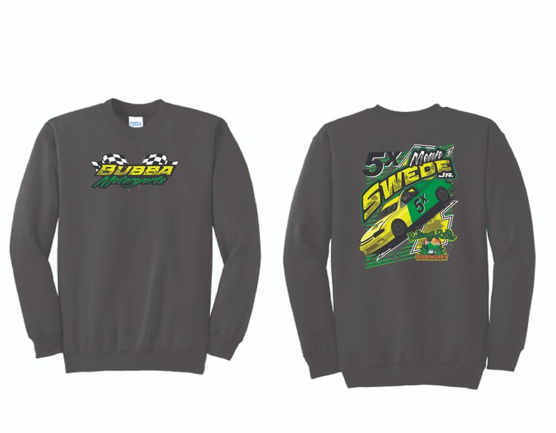 Bubba Motorsports Crewneck | PC90 Charcoal