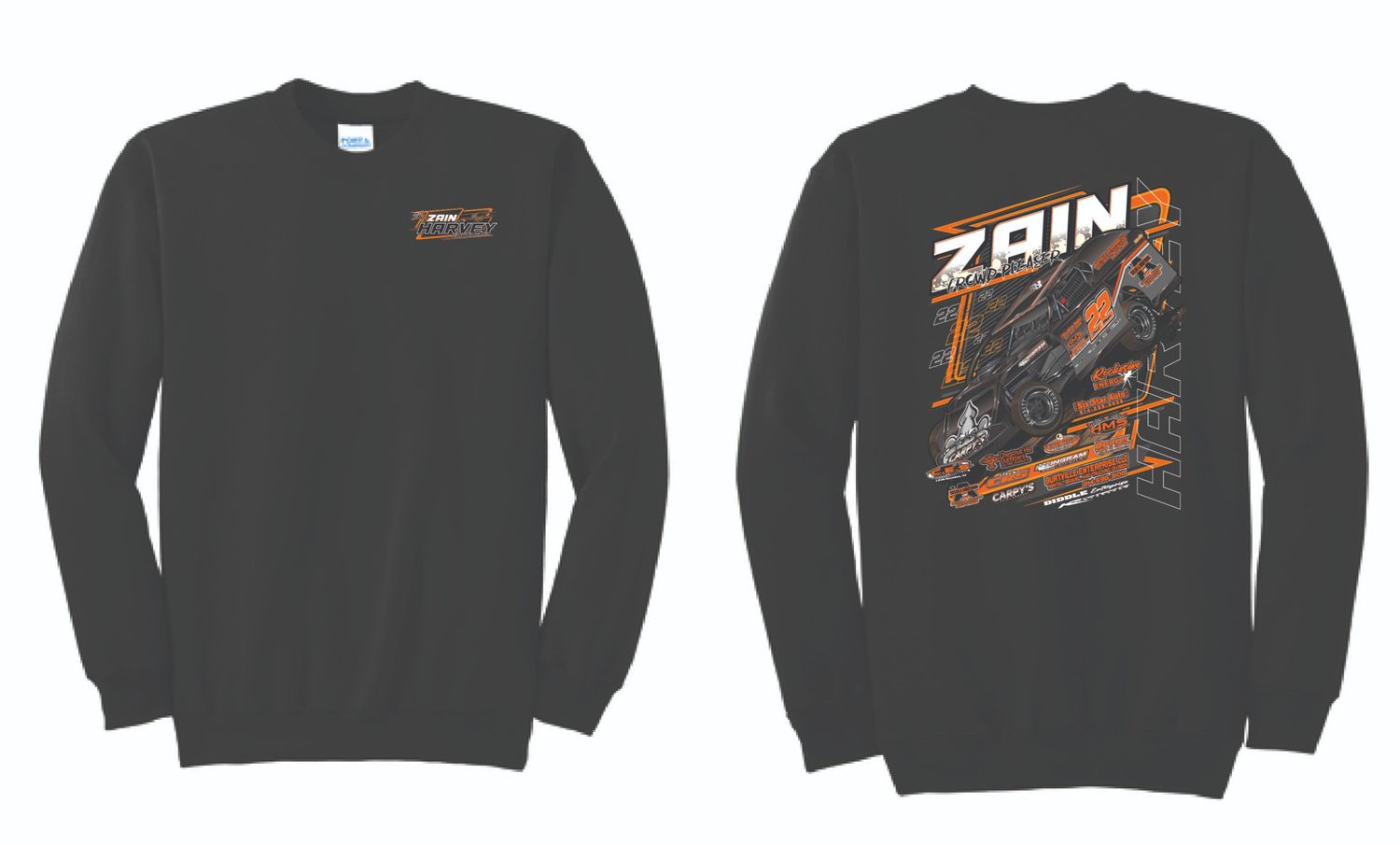 2024 Zain Harvey Crewneck | PC90 Black
