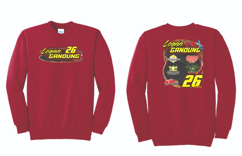 Logan Ganoung Crewneck | PC90 Red