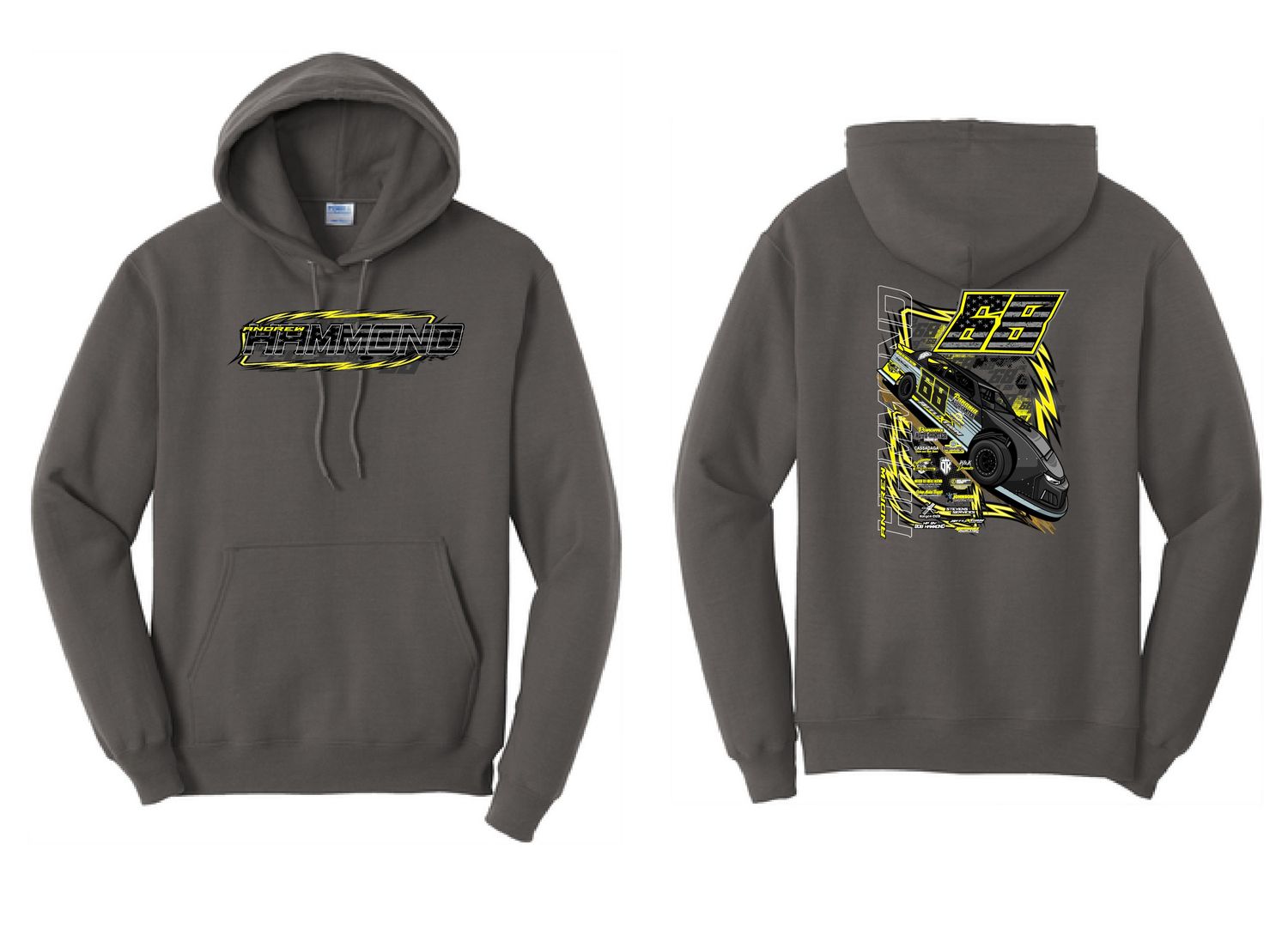 Hammerdown Motorsports Hoodie | PC78H Charcoal
