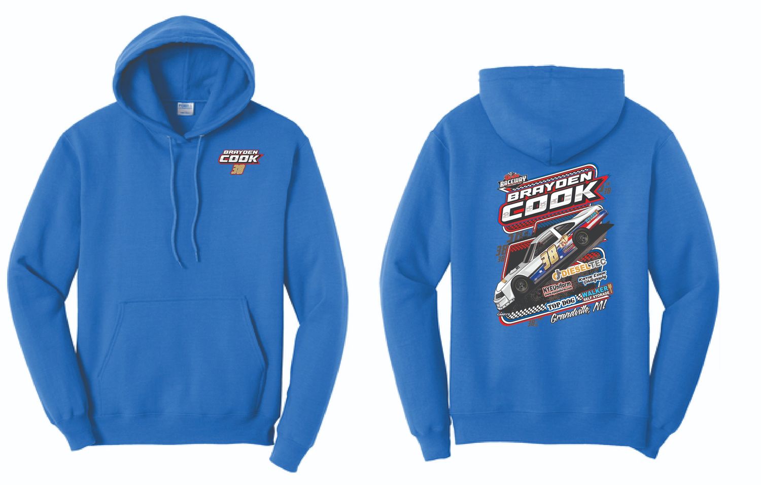 Brayden Cook Hoodie | PC78H Royal