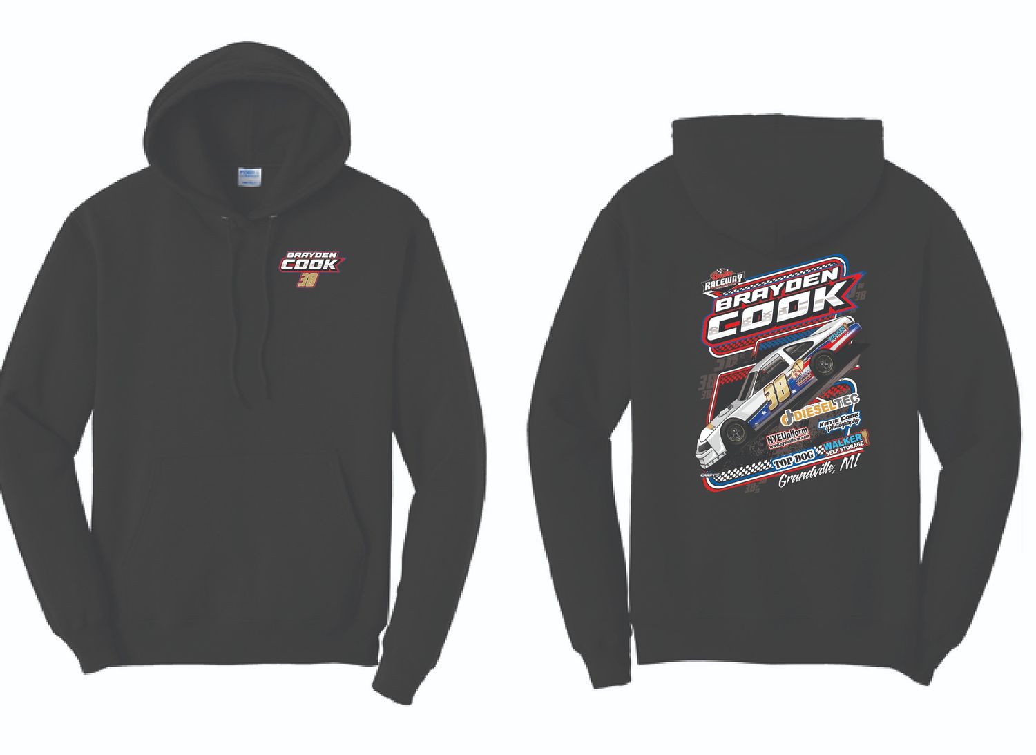 Brayden Cook Hoodie | PC78H Black