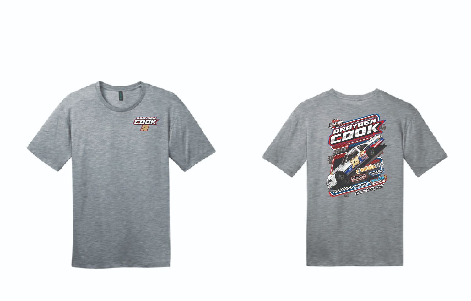 Brayden Cook TShirt | DT104 Grey