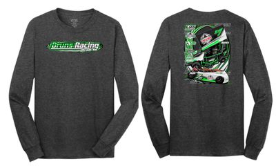 Bruns Racing Long Sleeve Shirt | DT105 Dark Heather Grey