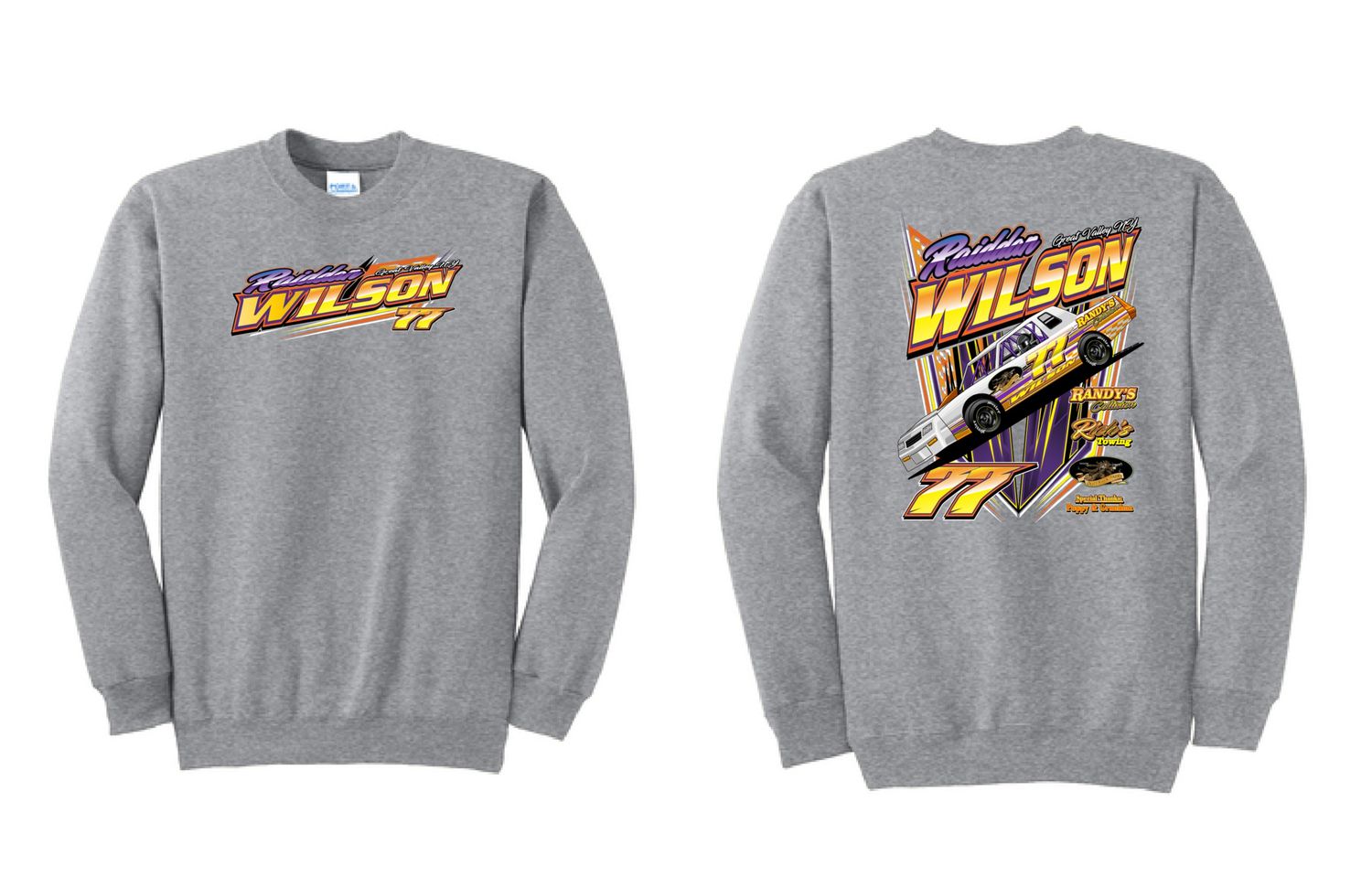 2024 Raiddan Wilson Racing Crewneck | PC90 Athletic Heather