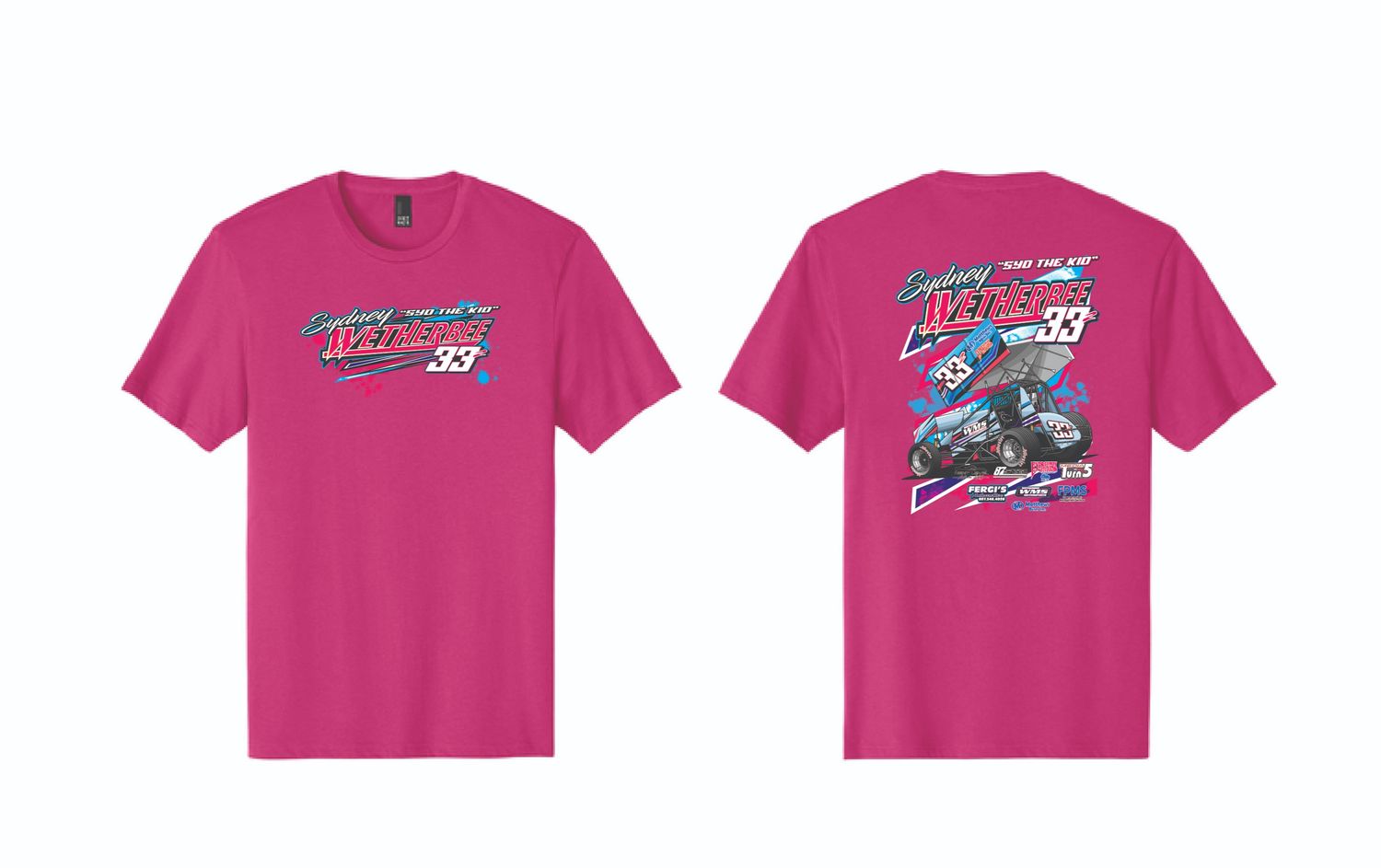 2024 Sydney Wetherbee TShirt | DT104 Dark Fuchsia